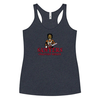 Sawyers Chainsaw Repair Women's Racerback Tank