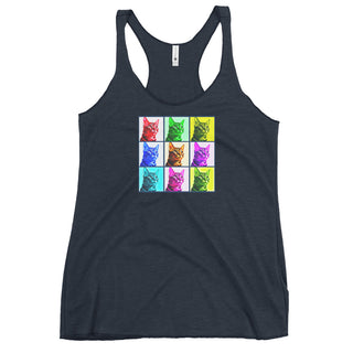 Warhol Cats Women's Racerback Tank