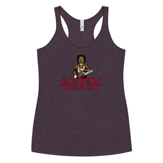 Sawyers Chainsaw Repair Women's Racerback Tank