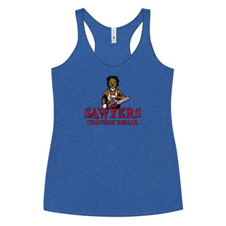 Sawyers Chainsaw Repair Women's Racerback Tank