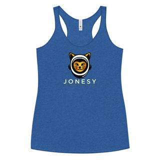 a women's tank top with an image of a cat on it