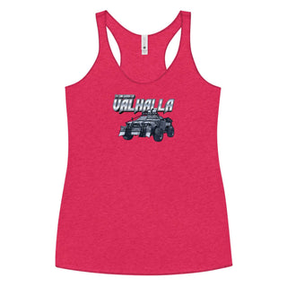a women's tank top with an image of a truck