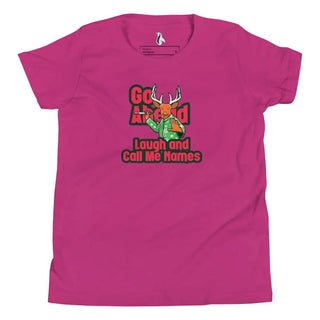 a women's pink t - shirt with an image of a deer and a
