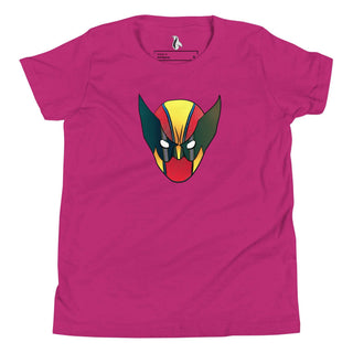 a women's pink t - shirt with an image of a demon's