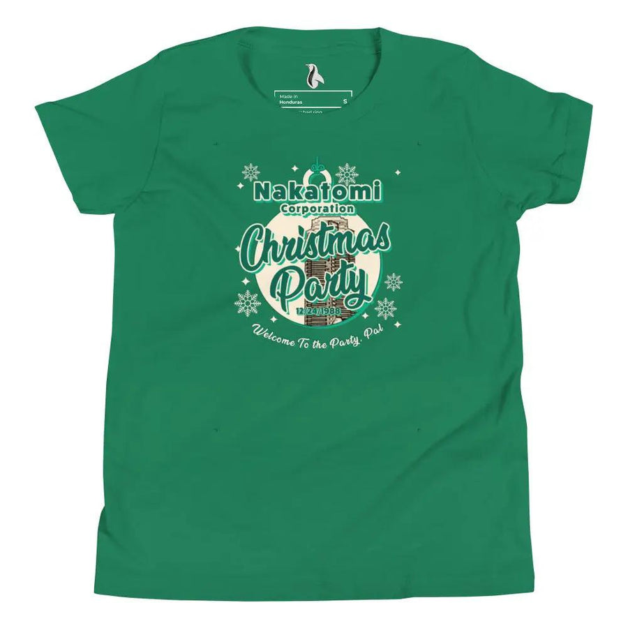 Nakatomi Christmas Party Youth Short Sleeve T-Shirt