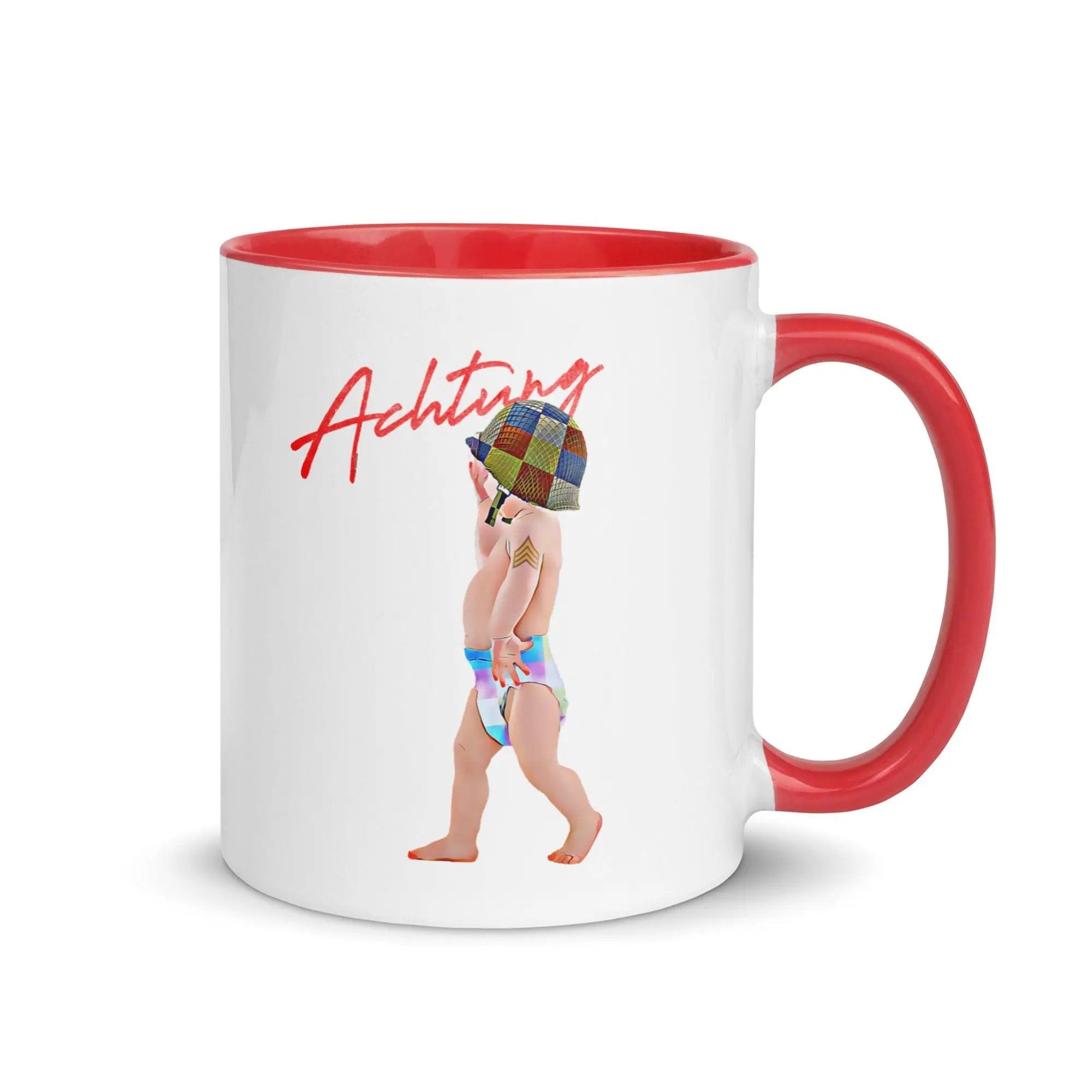 Achtung Baby Mug with Color Inside VAWDesigns