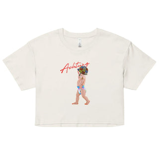 Achtung baby Women’s crop top