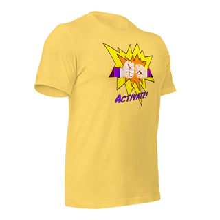 Activate! Unisex t-shirt VAWDesigns