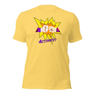 Activate! Unisex t-shirt VAWDesigns