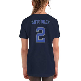 Artoodee #2 Youth Short Sleeve T-Shirt VAWDesigns