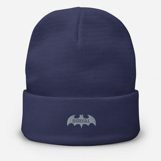 Baseball Bat Embroidered Beanie VAWDesigns