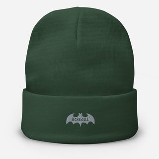 Baseball Bat Embroidered Beanie VAWDesigns