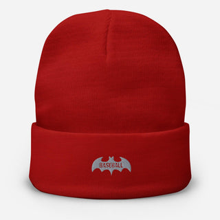 Baseball Bat Embroidered Beanie VAWDesigns