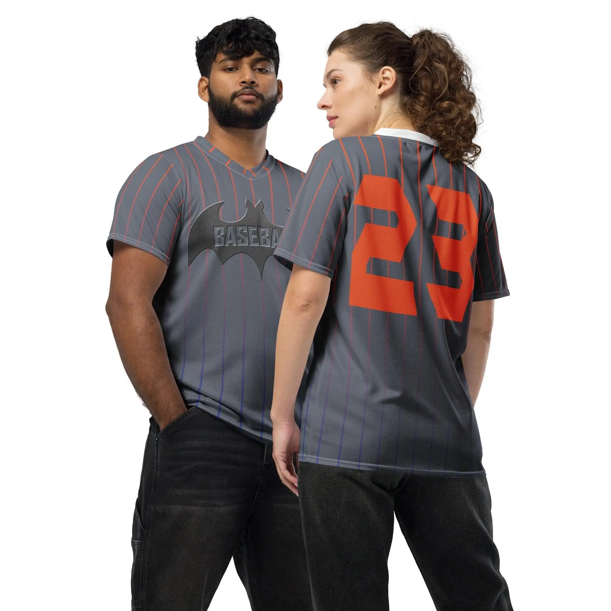 Baseball Bat Recycled unisex sports jersey