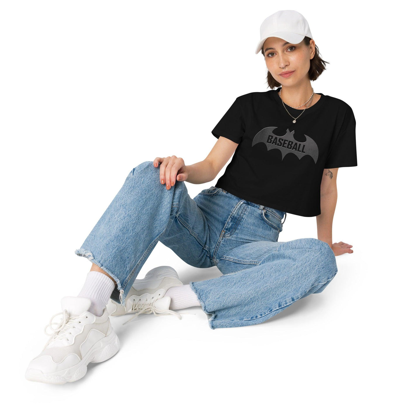 Baseball Bat Women’s crop top VAWDesigns