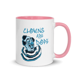 Clowns Are Dope Mug with Color Inside VAWDesigns
