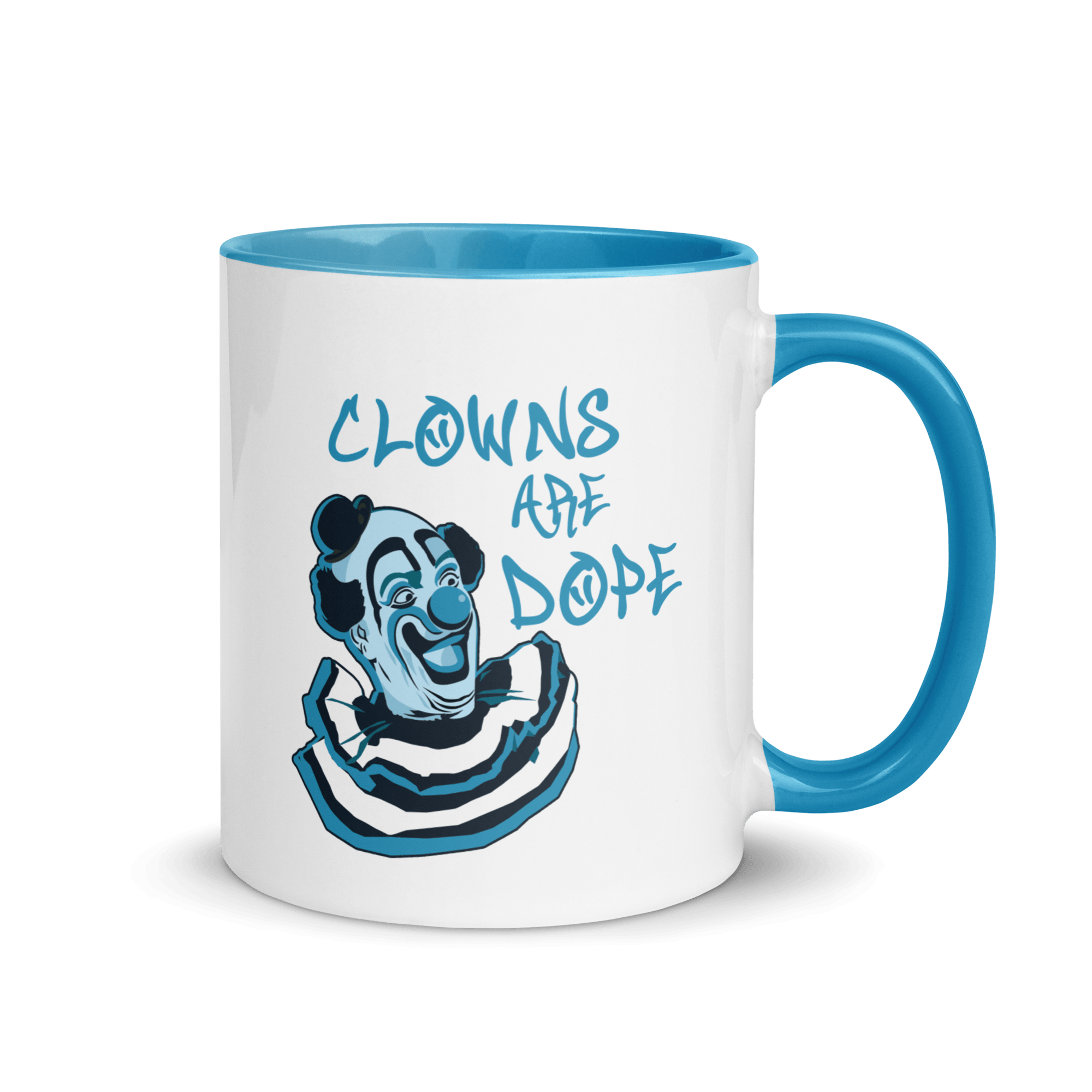 Clowns Are Dope Mug with Color Inside VAWDesigns