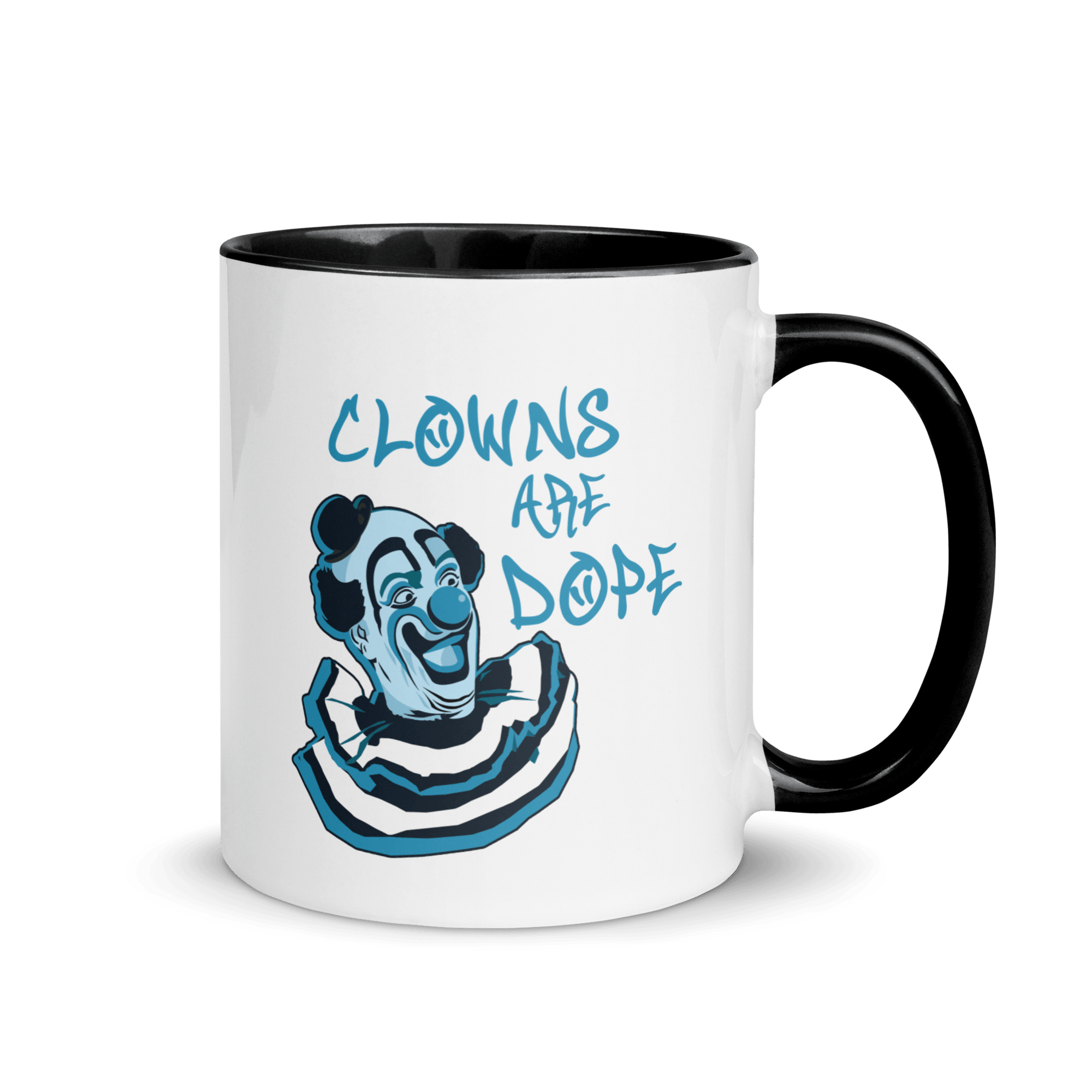 Clowns Are Dope Mug with Color Inside VAWDesigns