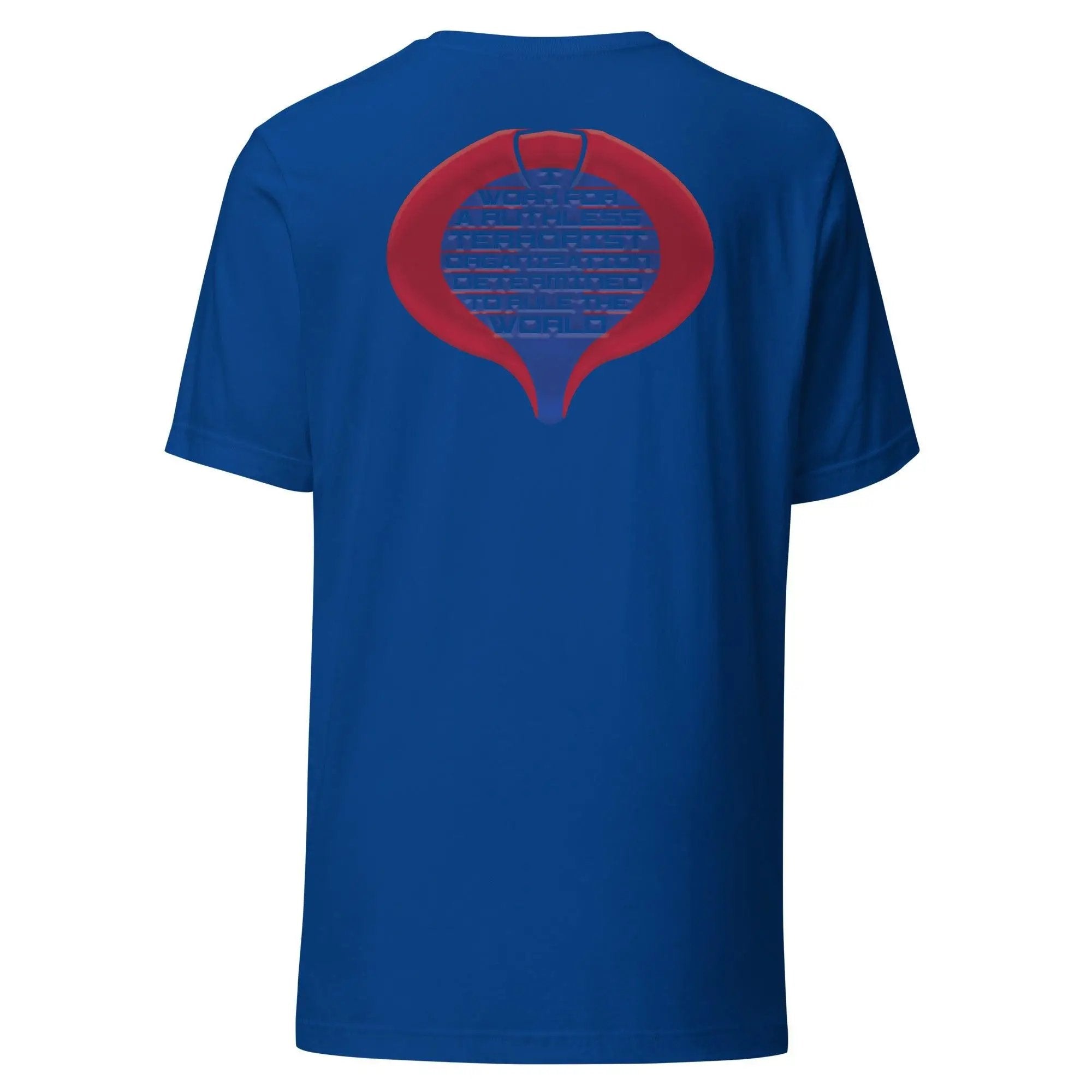 Cobra Work Shirt Unisex (Back) T-shirt VAWDesigns