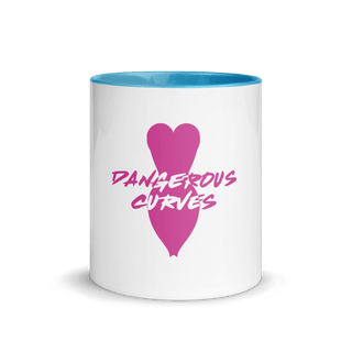 Dangerous Curves Mug with Color Inside VAWDesigns