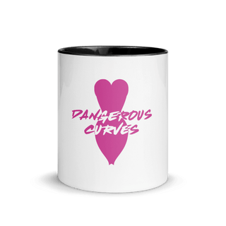 Dangerous Curves Mug with Color Inside VAWDesigns