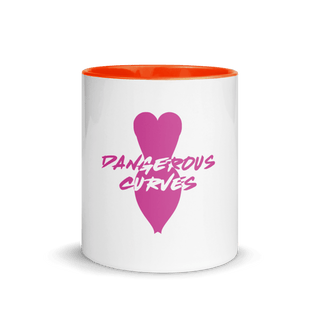 Dangerous Curves Mug with Color Inside VAWDesigns