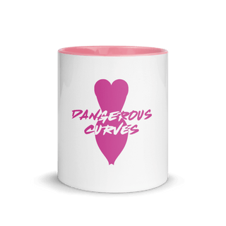 Dangerous Curves Mug with Color Inside VAWDesigns