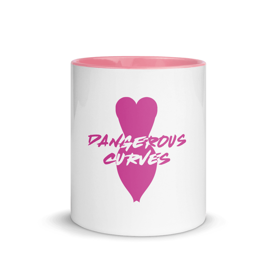 Dangerous Curves Mug with Color Inside