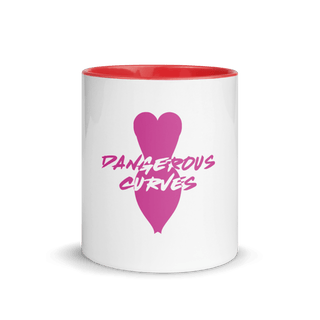 Dangerous Curves Mug with Color Inside VAWDesigns