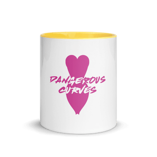 Dangerous Curves Mug with Color Inside VAWDesigns