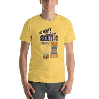 Doc Brown's Great Scotch Unisex t-shirt VAWDesigns
