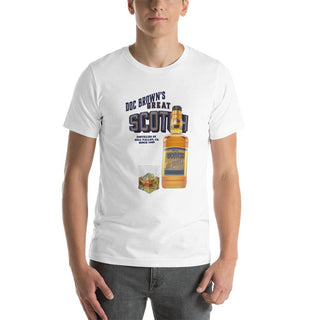 Doc Brown's Great Scotch Unisex t-shirt VAWDesigns