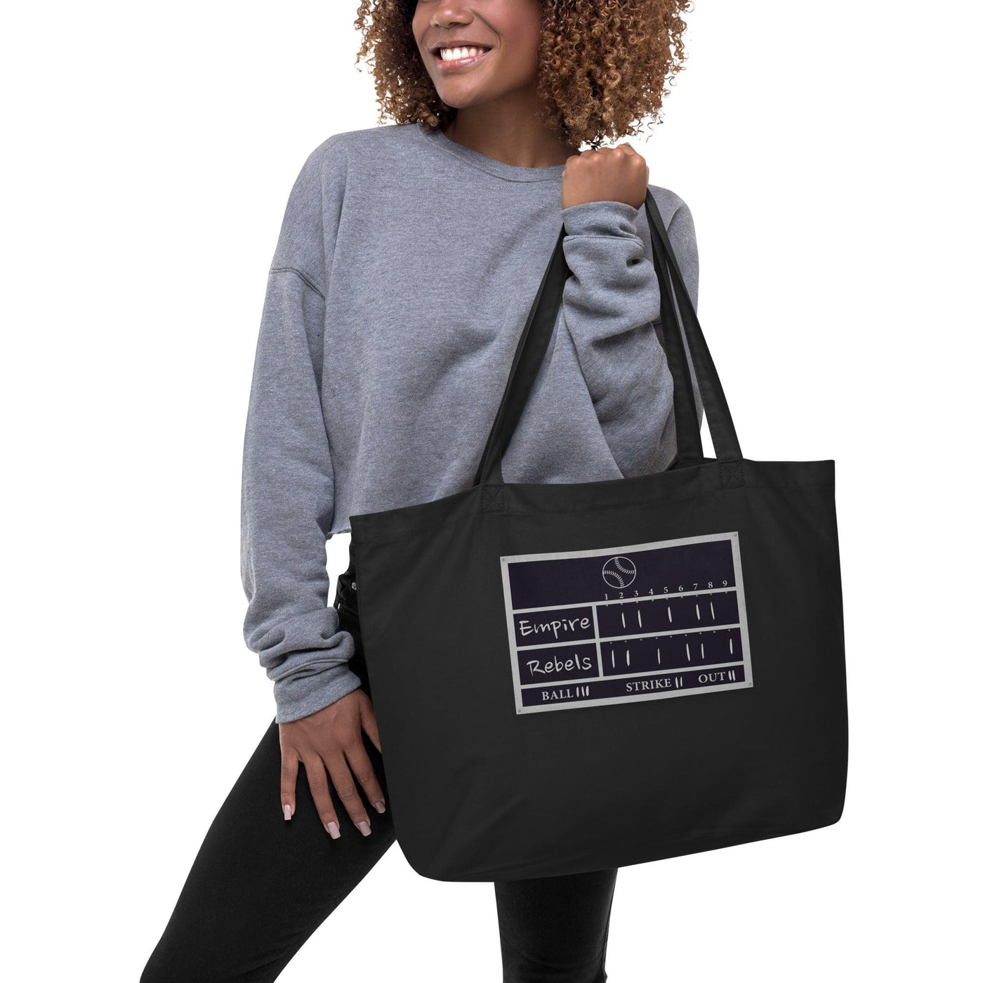 Empire vs Rebels Large organic tote bag VAWDesigns