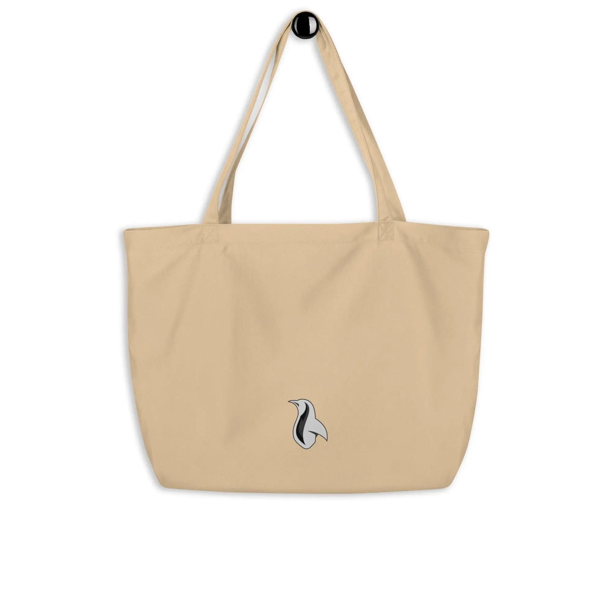 Fight For Freedom Large organic tote bag VAWDesigns
