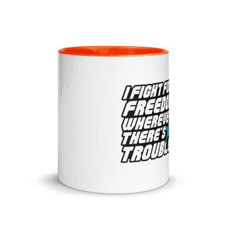 Fight For Freedom Mug with Color Inside VAWDesigns