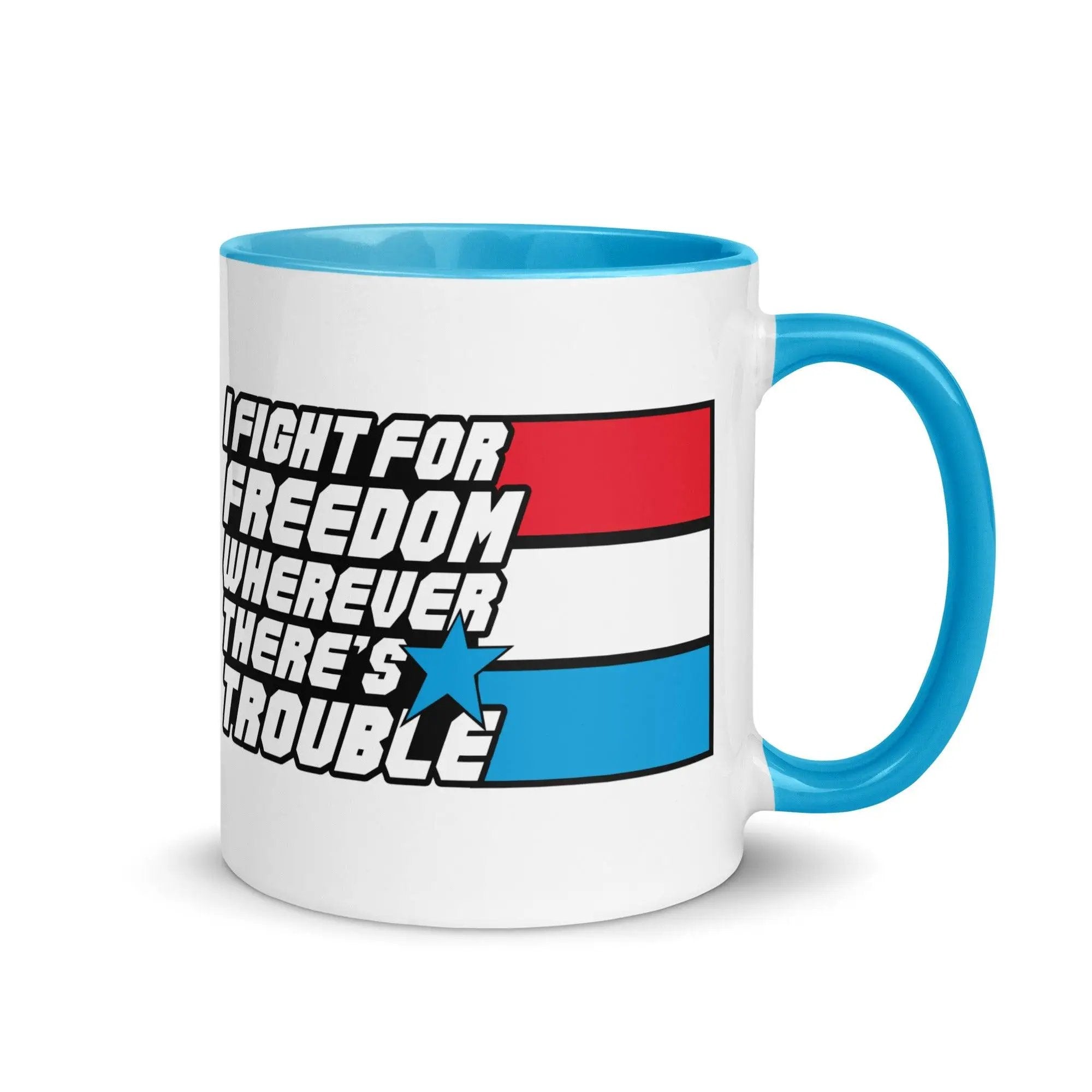 Fight For Freedom Mug with Color Inside