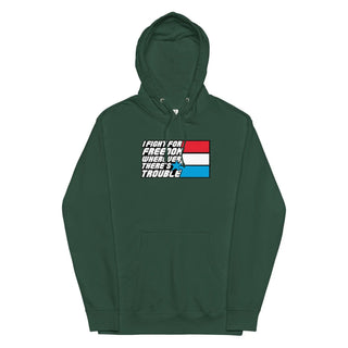 Fight For Freedom Unisex midweight hoodie VAWDesigns