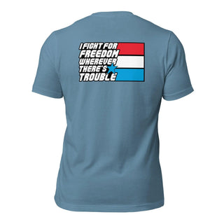 Fight For Freedom Unisex t-shirt (BACK) VAWDesigns