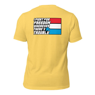 Fight For Freedom Unisex t-shirt (BACK) VAWDesigns