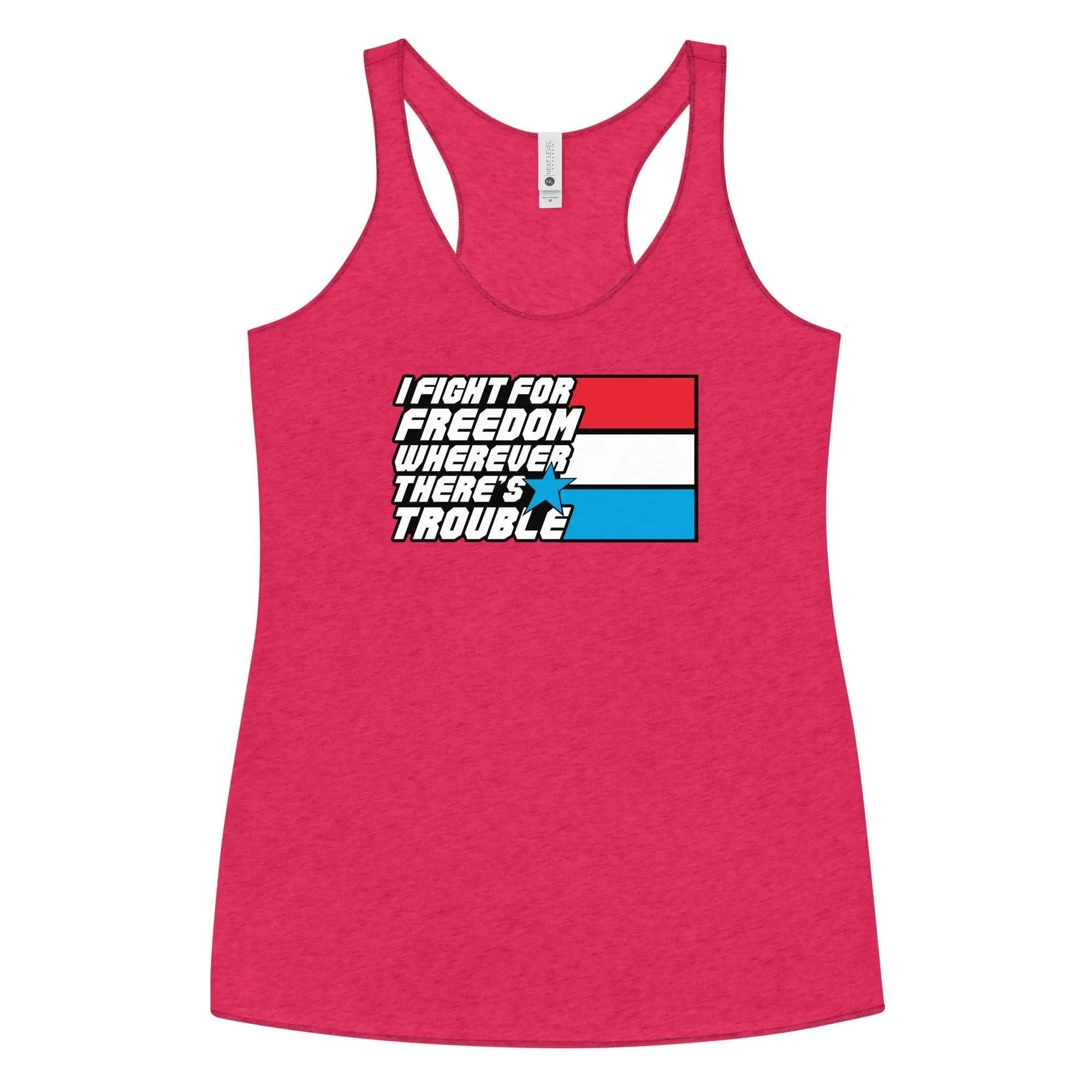 Fight For Freedom Women's Racerback Tank