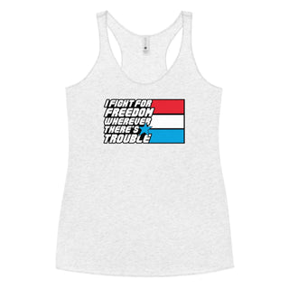 Fight For Freedom Women's Racerback Tank VAWDesigns