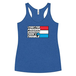 Fight For Freedom Women's Racerback Tank VAWDesigns