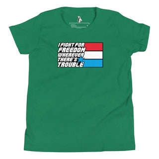 Fight For Freedom Youth Short Sleeve T-Shirt VAWDesigns