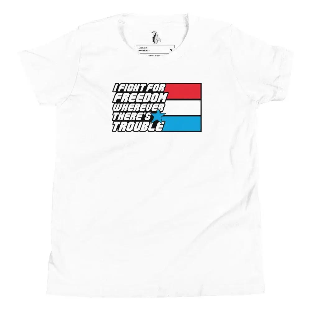 Fight For Freedom Youth Short Sleeve T-Shirt VAWDesigns
