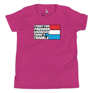 Fight For Freedom Youth Short Sleeve T-Shirt VAWDesigns