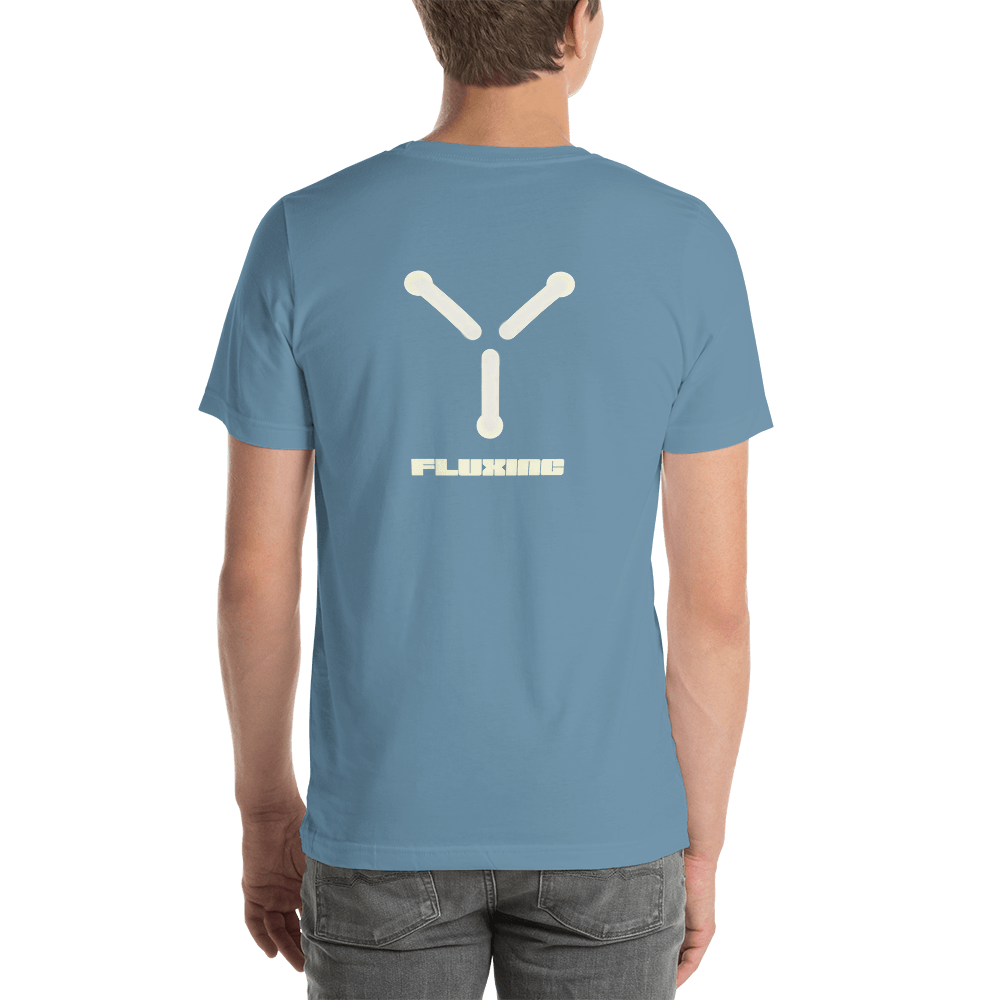 Fluxing Unisex t-shirt (BACK)