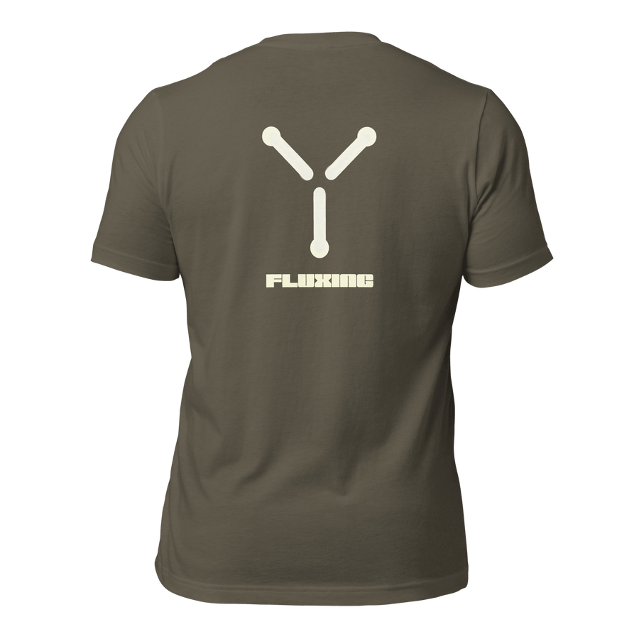 Fluxing Unisex t-shirt (BACK)