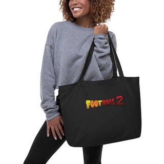 Football 2 Large organic tote bag