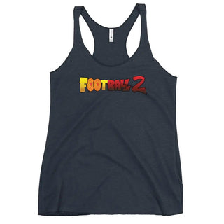 Football 2 Women's Racerback Tank VAWDesigns