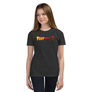 Football 2 Youth Short Sleeve T-Shirt VAWDesigns